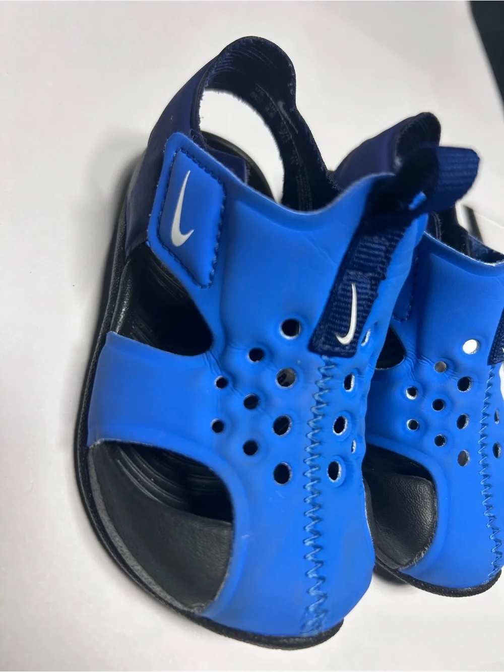Nike Sunray Protect 2 Toddler Sandals Size 5C Signal Blue Black 943827-403